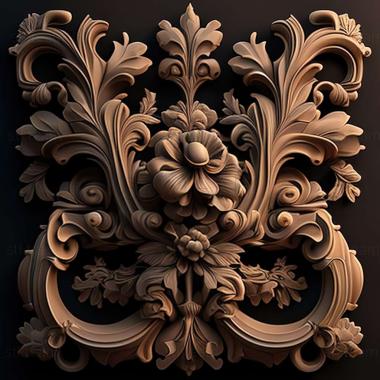 3D model baroque (STL)